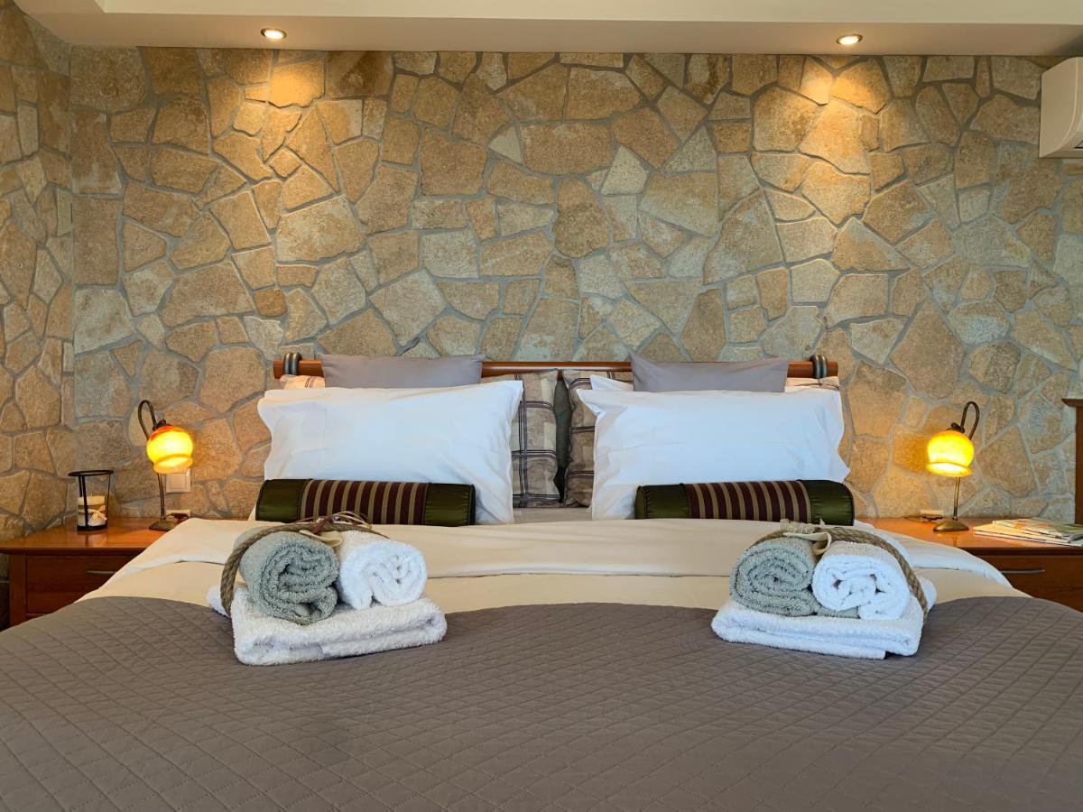 Doormat# Wait 'N Sea, Jacuzzi, Luxury Stone House Apartment Epanomi Exterior photo