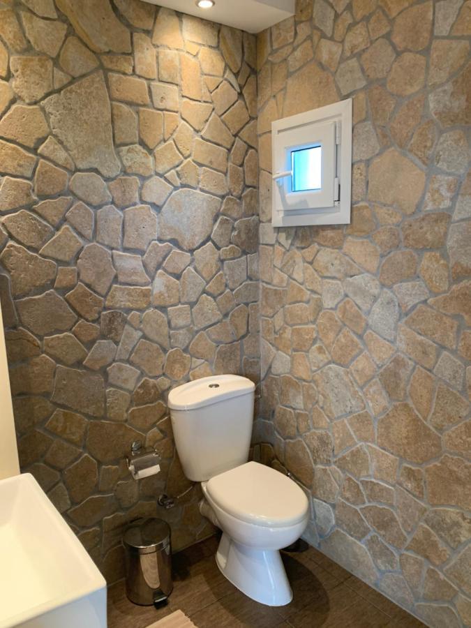Doormat# Wait 'N Sea, Jacuzzi, Luxury Stone House Apartment Epanomi Exterior photo