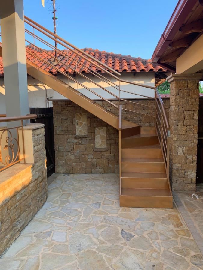 Doormat# Wait 'N Sea, Jacuzzi, Luxury Stone House Apartment Epanomi Exterior photo
