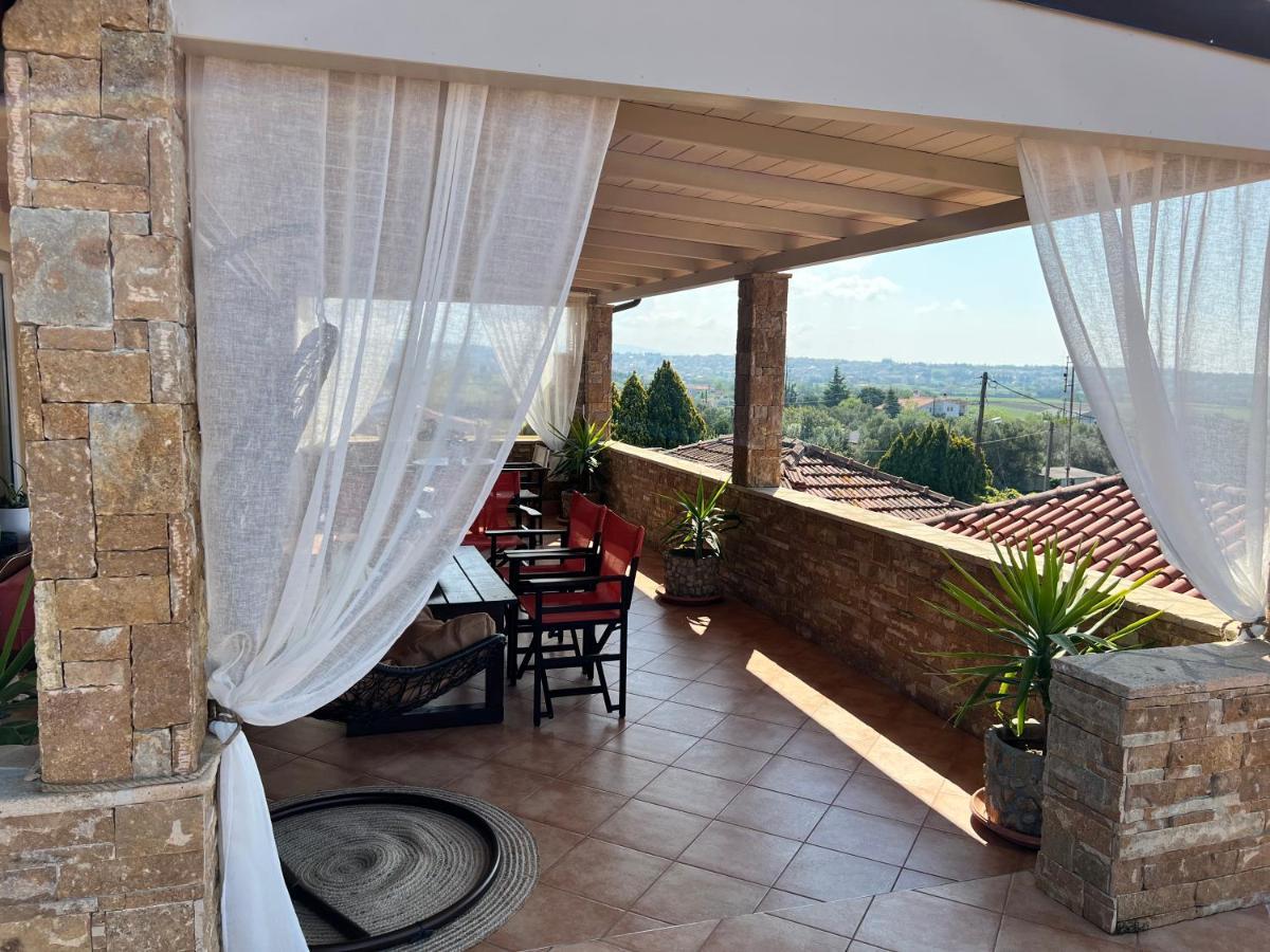 Doormat# Wait 'N Sea, Jacuzzi, Luxury Stone House Apartment Epanomi Exterior photo