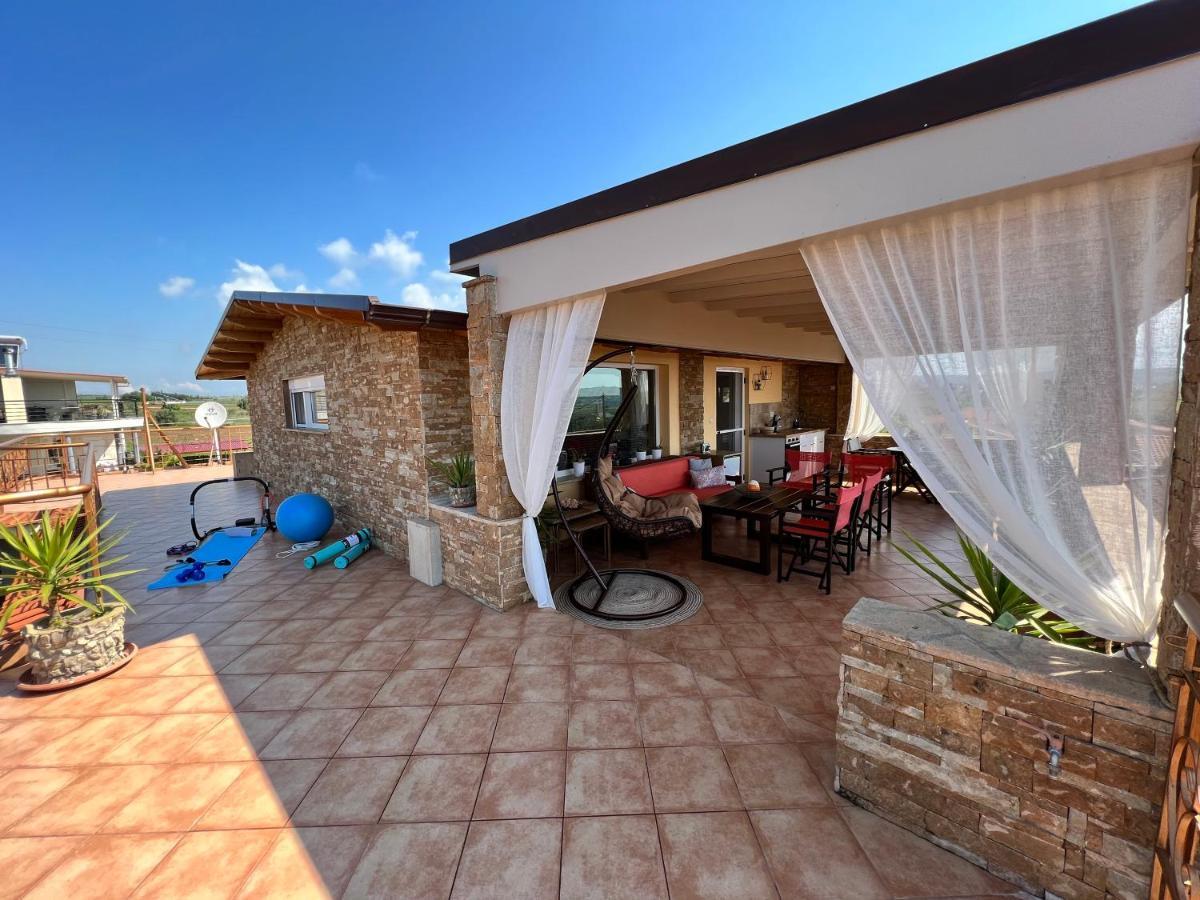 Doormat# Wait 'N Sea, Jacuzzi, Luxury Stone House Apartment Epanomi Exterior photo